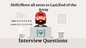 Read more about the article Move all zeros to last/end in the array